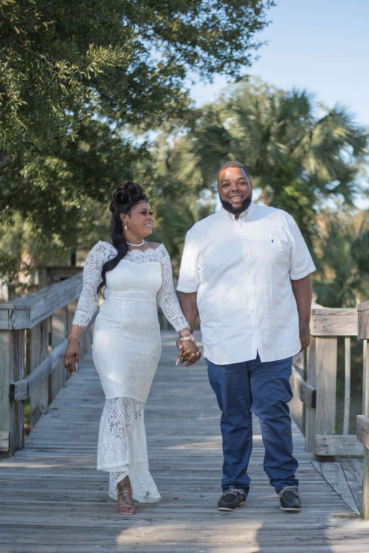 A beach wedding on the Gulf